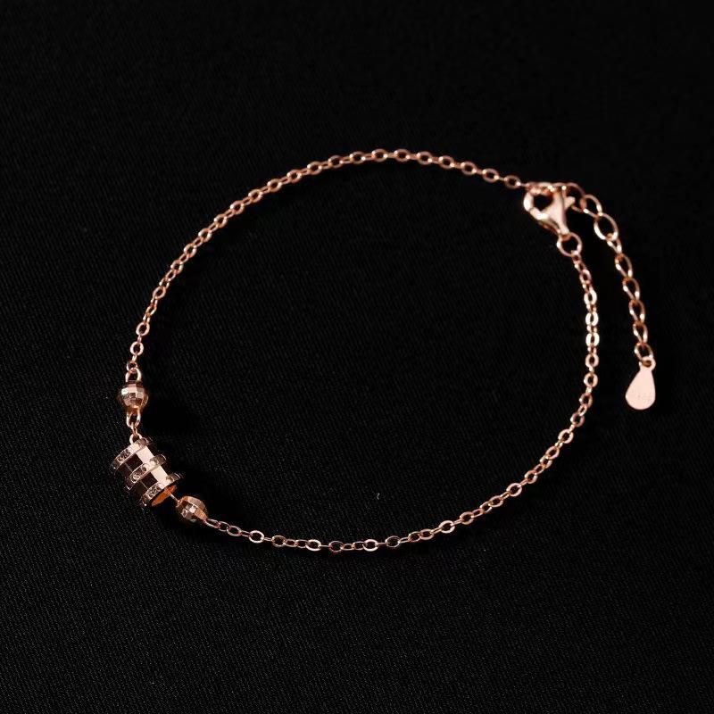 Rosegoldenes Armband für Damen - Serie 'Kleine Taille': Hochwertiger modischer Schmuck, Exquisites Nischen-Design, Perfektes Weihnachtsgeschenk