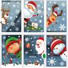 Christmas Snowflake Electrostatic Stickers: Santa & Snowflakes Window Decorations