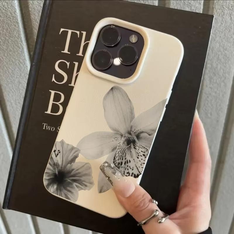 Lychee Pattern Fashion Lily Flower Art Design Phone Case For iPhone 17 Pro Max 16 15 14 11 13 12 11 Pro 16E 17Air XR Soft Cover