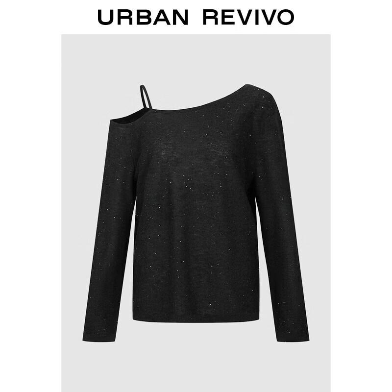 UR Women's Asymmetric Sequin Knit Sweater