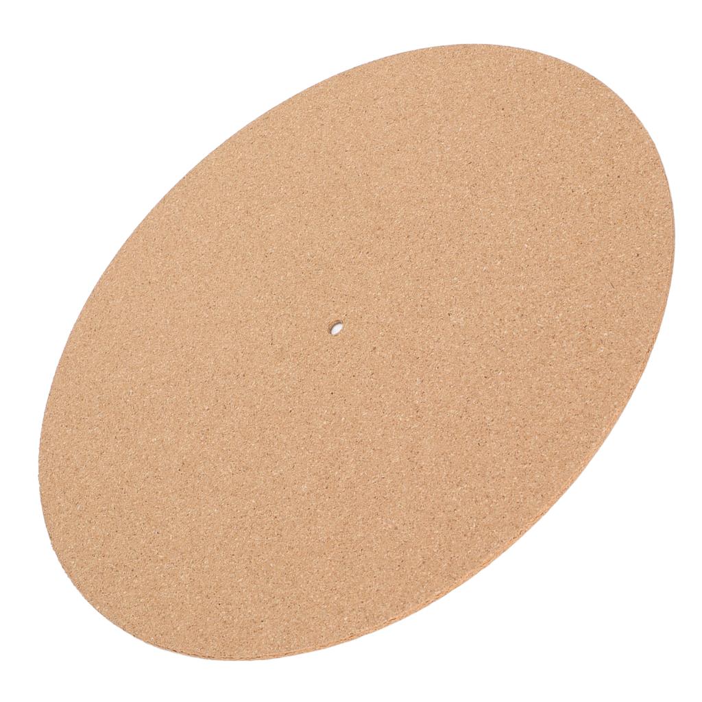 Turntable Anti Static Cork Mat Retro Non Slip High Fidelity Turntable Cork Slipmat for 12in LP