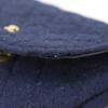 Chanel Chain Pouch Pouch Micro Matelasse Navy Blue Cotton Women Used