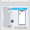 ZigBee Tuya Smart Circuit Breaker with Remote Control, Timer, Metering, Overcurrent and Overvoltage Protection, and Alarm.