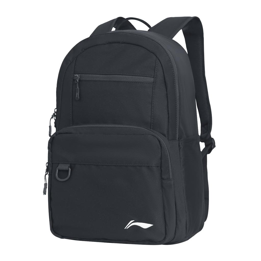 Li Ning Athleisure Polyester Backpack Regular Unisex Black YBSU213-1