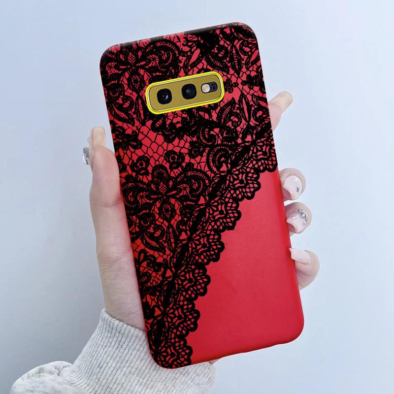 For Samsung Galaxy S10e Phone Case Flower Girls Design Soft Silicone TPU Back Housing for Galaxy S10E S10 E SM-G970F/DS Covers