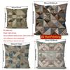 2D Geometric Pattern Decorative Throw Pillow Covers Pattern Cushion Cover Suitable For Sofa Bedroom Car Pillow Cover