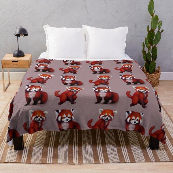 Cute raccoon blanket flannel blanket bedroom thermal blanket portable travel blanket