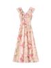 Elegant Slimming Summer Ruffle Dress - French Chic Style
