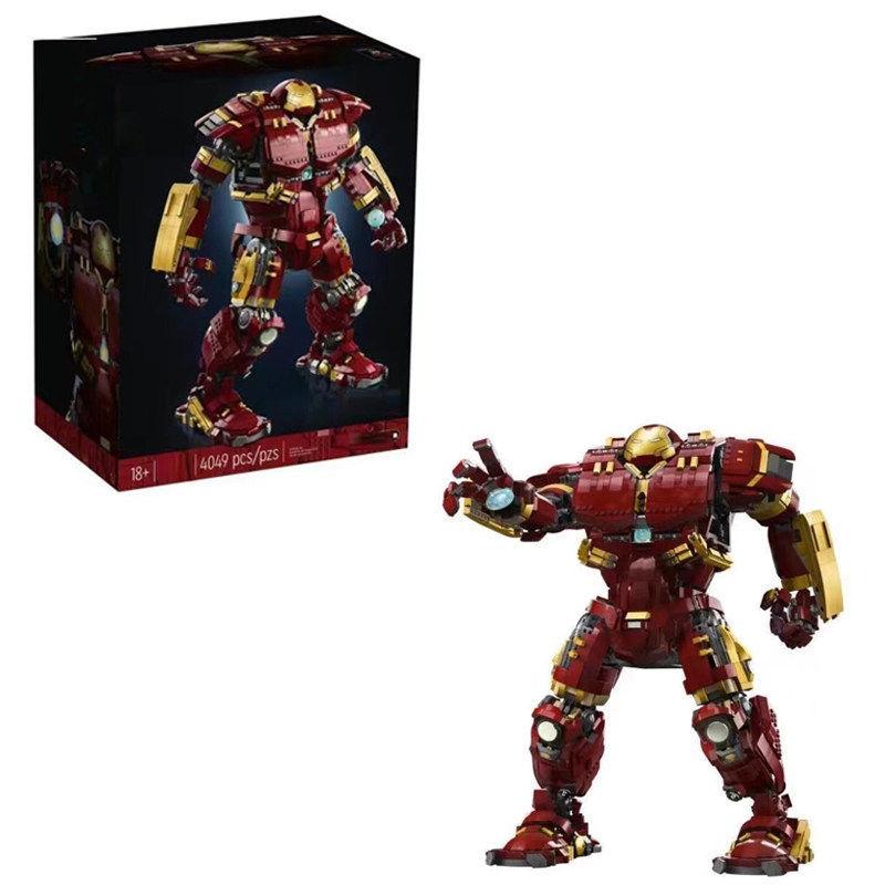 Compatible with LEGO Marvel Super Hero Iron Man 76210 Hulkbuster Mecha Assembled Building Block Toy