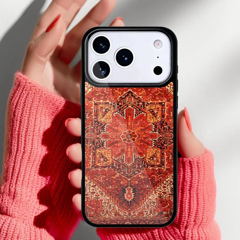 Persian Carpet Floral Phone Case for iPhone 17 Air 16e 15 14 13 Pro Max Back Cover for 12 11 Pro Coque
