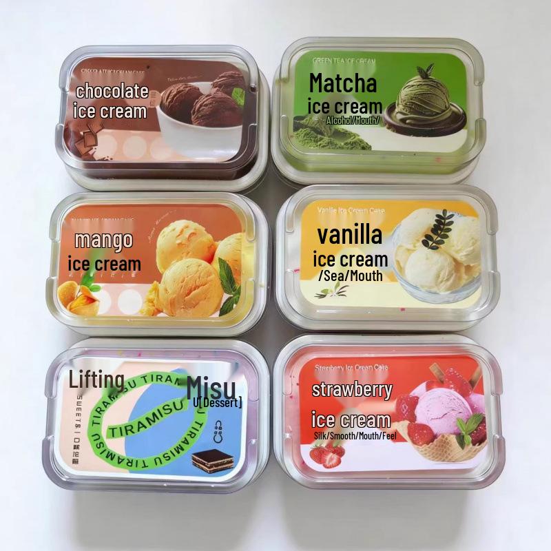 Squeeze Toy Stress Relief: Soft Chocolate Ice Cream Cake Packaging