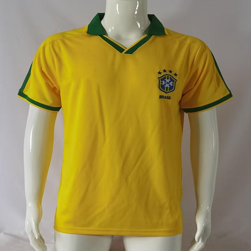 Retro Brazil National Team Soccer Jersey 1998 2002 Ronaldo 9 Vintage Football Shirt Unisex Adult Short Sleeve