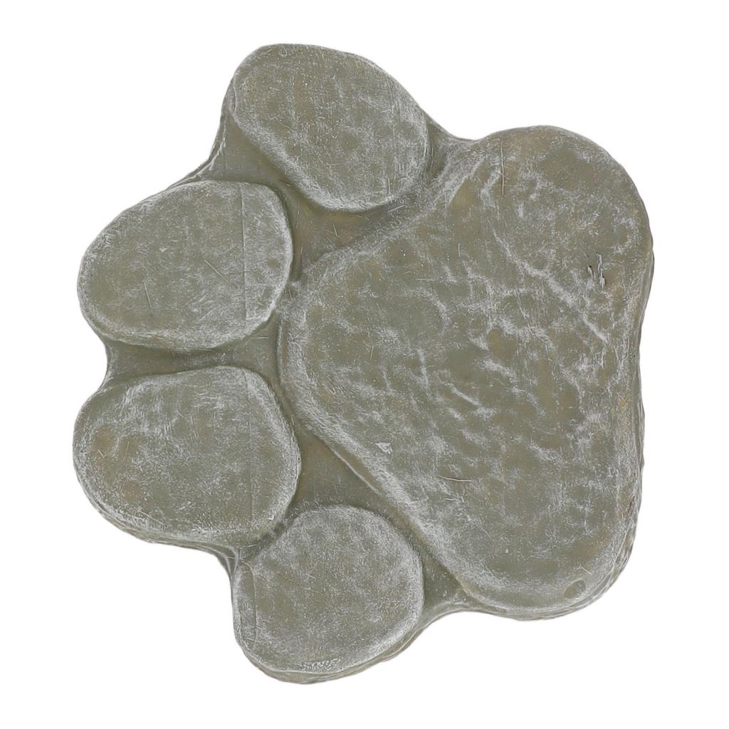 Dog Pawprint Memorial Stone DIY Lettering Dog Grave Marker Pet Monument for Outdoor Lawn Patio