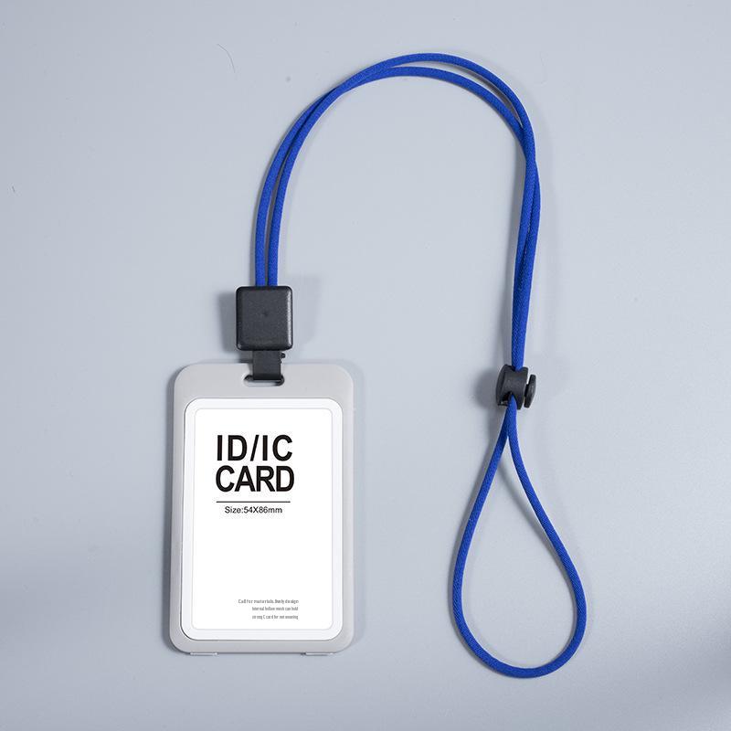 Autumn Rain Transparent Dual-Sided Retractable ID Badge Holder