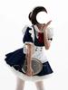 MODKOKU Maid Outfit Set Lolita Subculture Y2K Mini Dress Clothing Uniform JK Gothic Lolita Frills Ribbons Cosplay Maid Outfit Lolita Costume Idol Outf