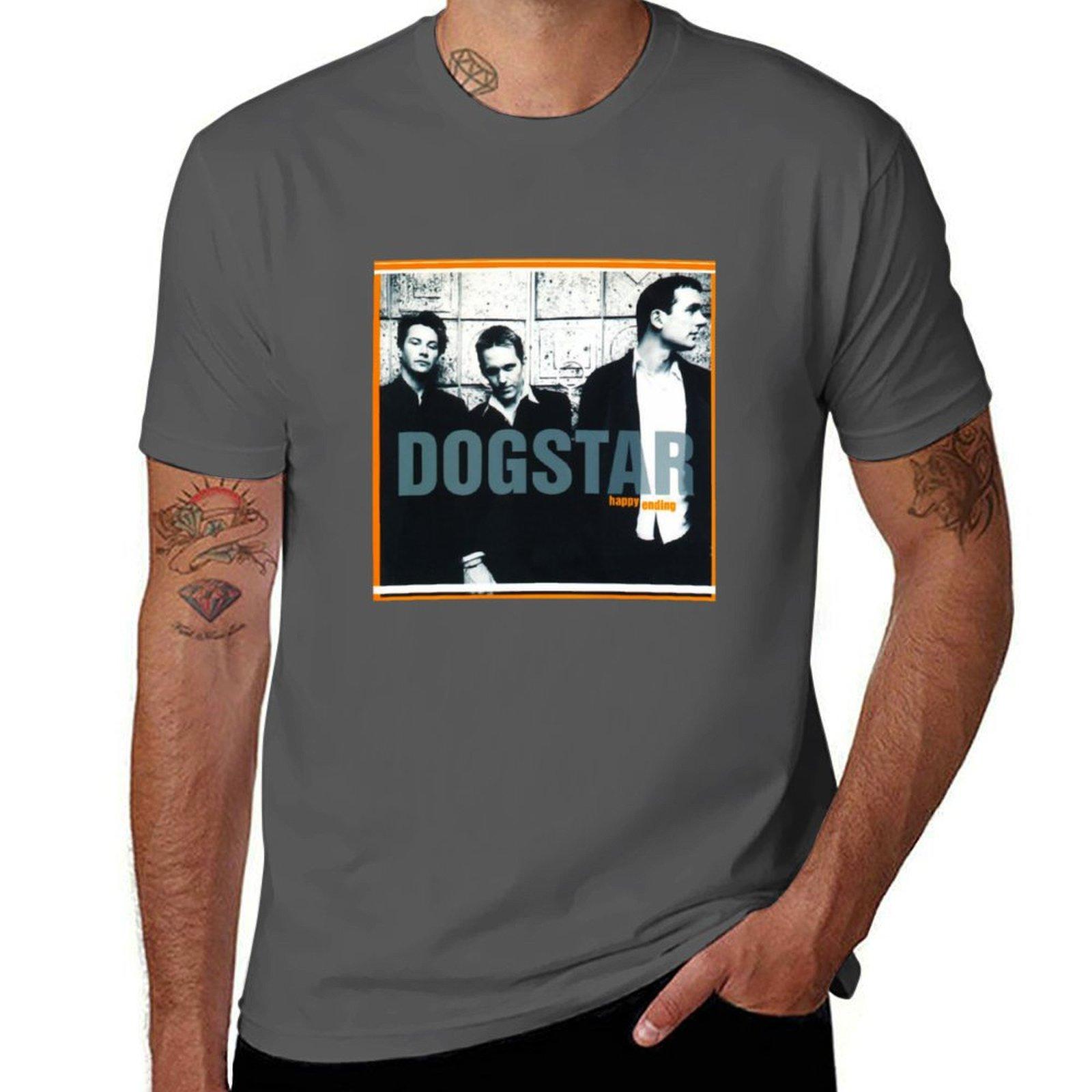 

DOGSTAR BAND happy ending T-Shirt cotton t shirts man 100% t shirt for man cotton t shirt man T-Shirt 4XL