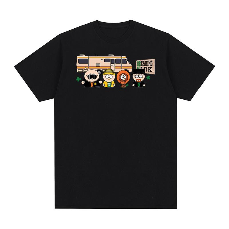 Breaking Bad t-shirt Park Print Fashion Clothing Chicken Brothers Y2k Streetwear Cotton Men T shirt New TEE TSHIRT Womens tops