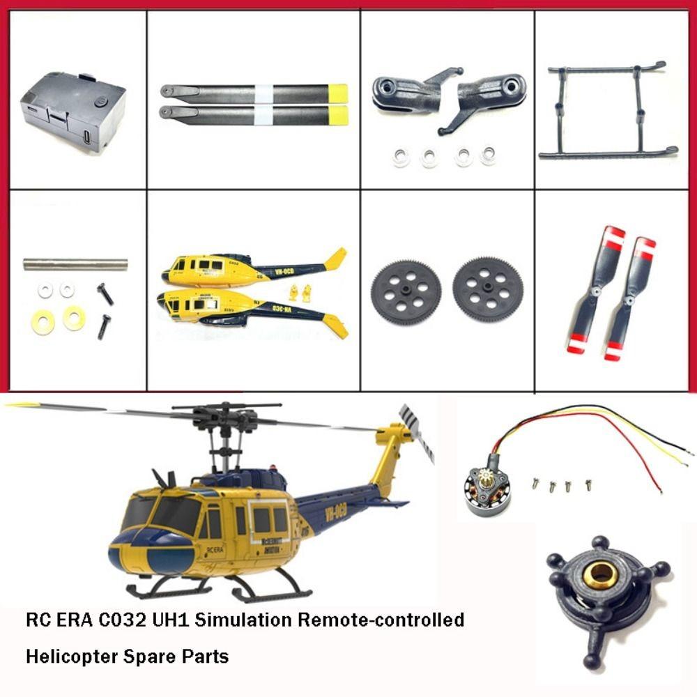 High Quality New Rc Era Rc Helicopter Spare Parts C032 Uh1 Simulation Model Airplane Accessories Motor Battery Horizontal Axis