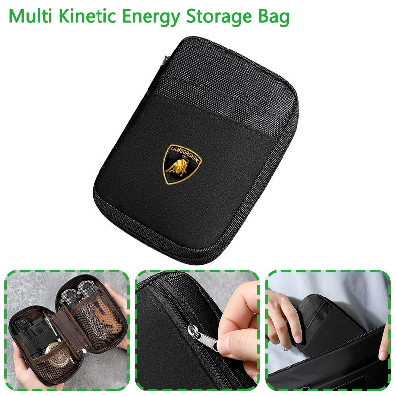 Sticker Travel Portable Car Emblem Personalised Mini Wallet For Lamborghini Urus Huracan Aventador Premium Interior Accessories HH71