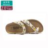 Fashion Low-top cork beach flip-flops beaded couple beach flip-flops soft heel flat slippers women summer unisex slippers