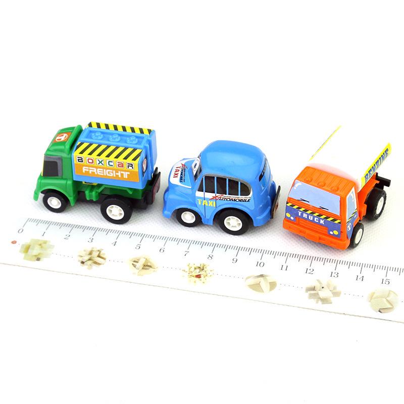 Pull-Back Toy Car Set: Educational Truck Model for Kids