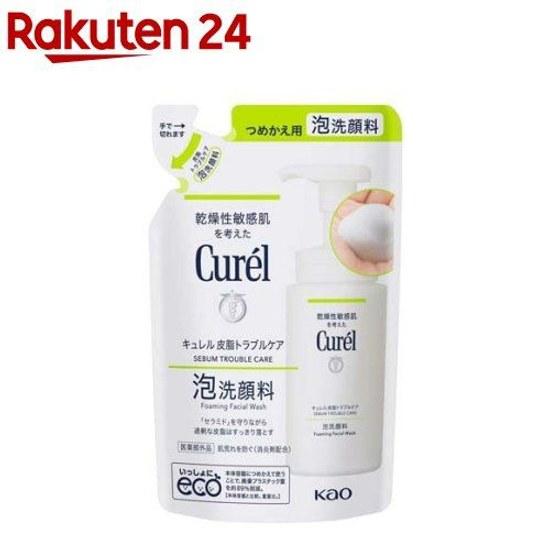 Curel Sebum Trouble Care Foaming Cleanser Refill (130ml) Dryness Cleansing Sensitive Moisturizing Acne Skin Roughness Prevention