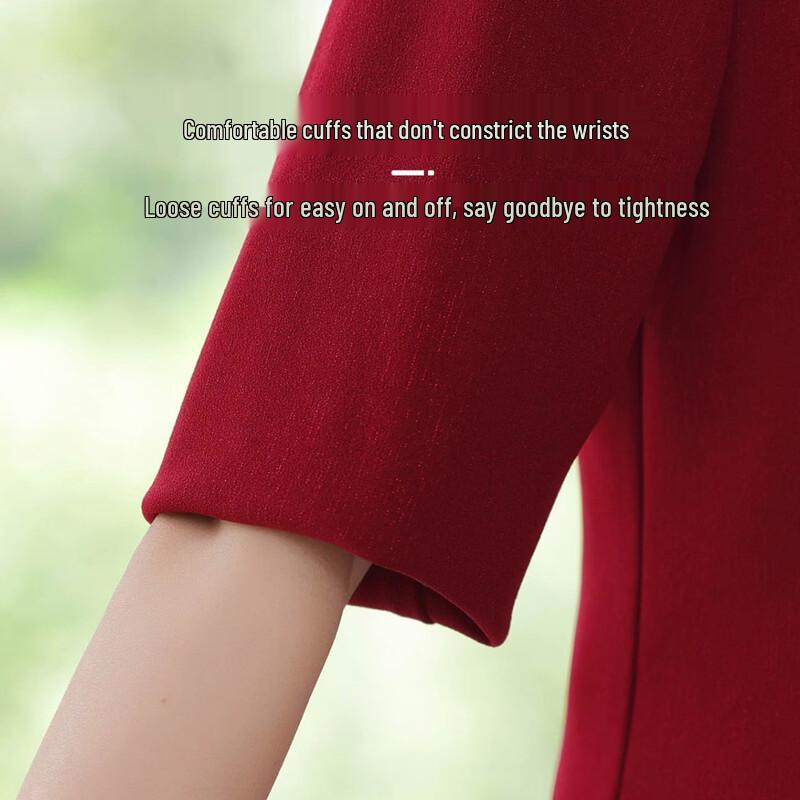 New Chinese Style Embroidered Two-Piece Suit for Middle-Aged Women