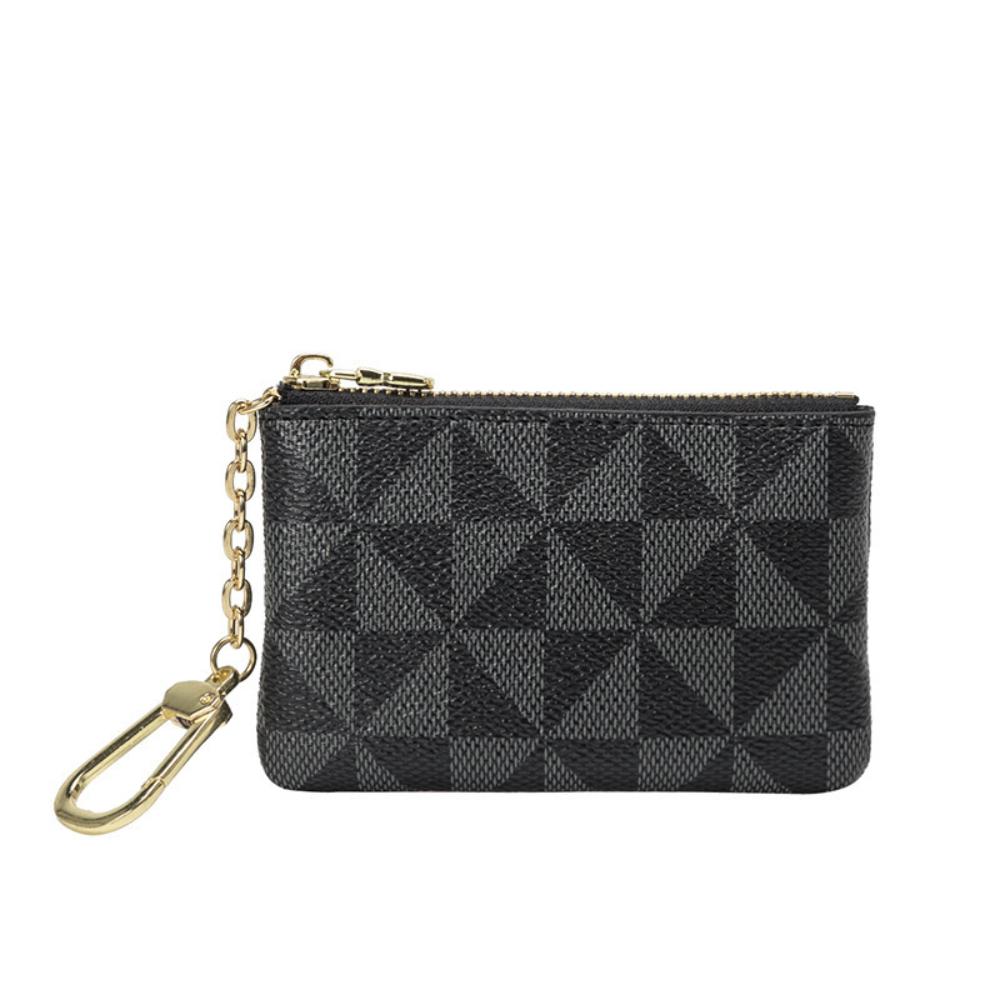 New Style Coin Purse, Metal-decorated Small Hanging Bag, Key Case, Simple Printed Mini Card Case