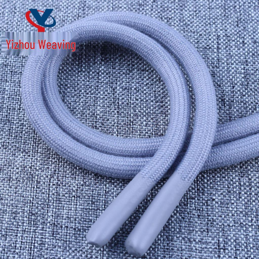 20-Color 8MM Resin Tip Drawstring for Hoodies & Sports Pants - Polyester Cotton Blend