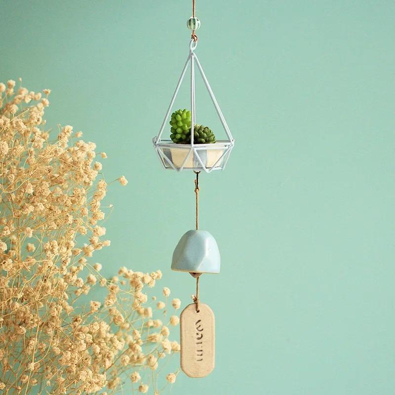 Sukkulenten-Windspiele, Harz-Ornamente, Heimdekoration, Kawaii-Accessoires für Mädchenzimmer, Japanischer Stil