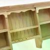 1/12 Dollhouse Wooden Storage Shelf Miniature Furniture Wall Hanging Cabinet for Doll House Dining Room Decoration 1Pcs