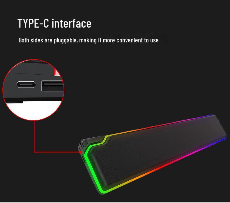 Repose-poignets lumineux RGB en mousse à mémoire de forme - Grande taille pour claviers de bureau