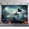 Zamek na Halloween duch Wiedźma nietoperz tło cmentarza dekoracja imprezowa rekwizyty fotograficzne do użytku wewnątrz/na zewnątrz