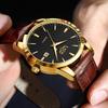 Classic Men's Watch Quartz Leather Strap Waterproof Man Wristwatches Business Casual Watches for Men Relogios Masculino+BOX
