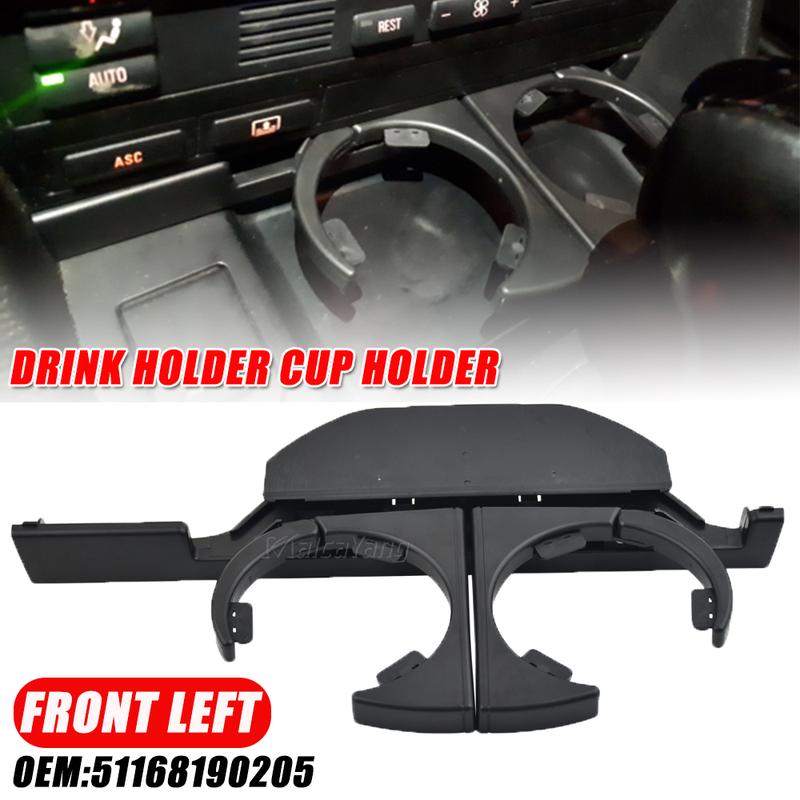 New Front Left Right Rear Car Drink Holder Cup Holder For BMW E39 5-Series 1996 1997 1998 1999 2000 2001 2002 2003 51168190205