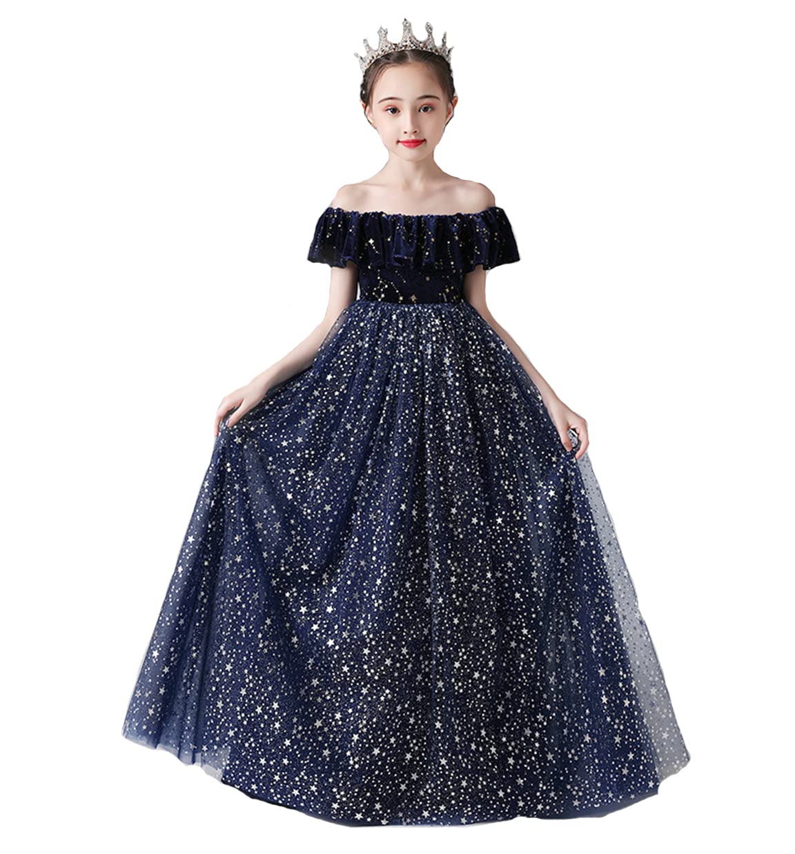 

OWIEOW Piano Long Kids Party Elegant and Luxurious Formal Junior Princess Wedding Size Children s Dress, Recital, Dress, Girls Dress, Dress, Dress,