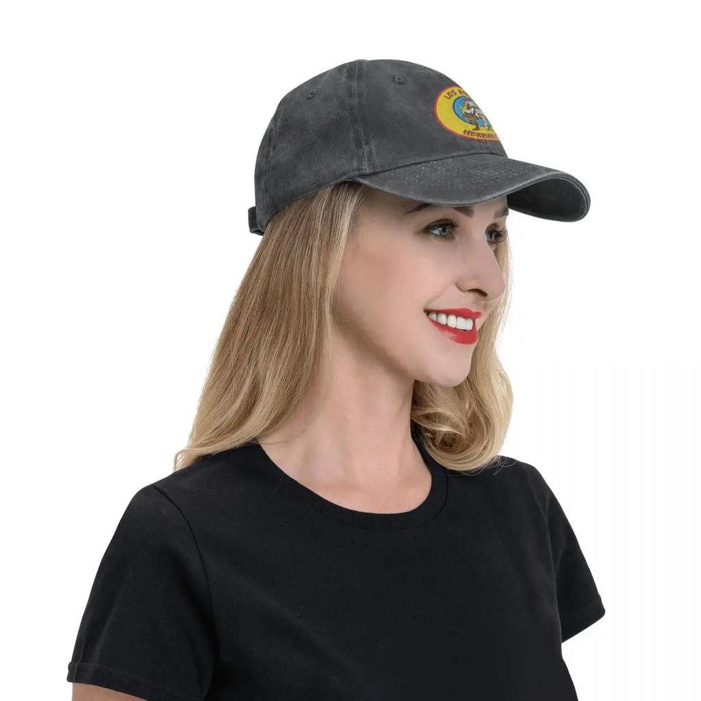 Los Pollos Hermanos Baseball Caps Casual Distressed Washed Fast Food Snapback Hat Unisex Style Outdoor Activities Hats Cap