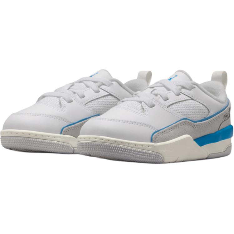 Air Jordan Jordan Flight Court PS White Photo Blue Pure Platinum Kids Sneakers Photo-Blue-Pure-Platinum HF3332-104