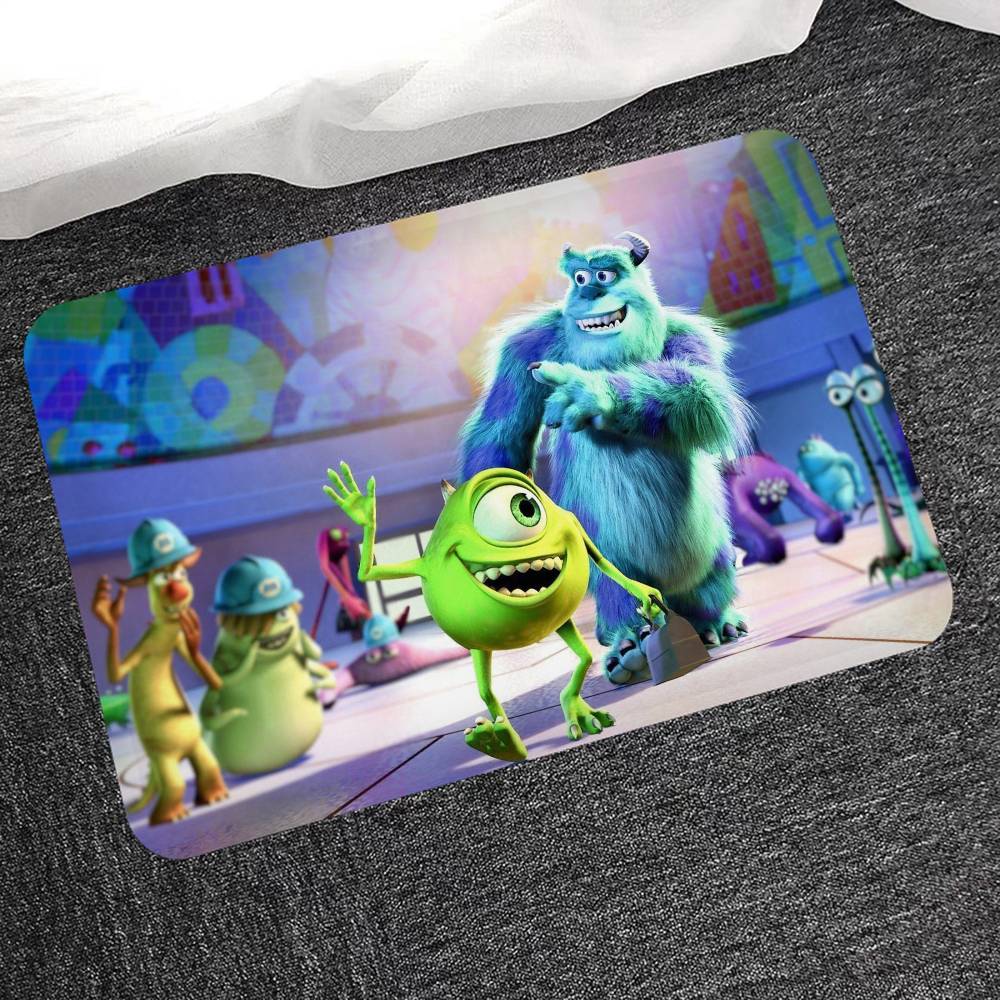 Animated Movie M-Monsters-Inc Door Mat Washable Non-Slip Living Room Sofa Chairs Area Mat Kitchen Doormat Area Rug