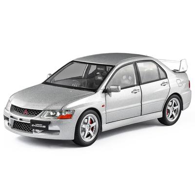 1: 24 Mitsubishi EVO9 Street Car Alloy Car Model Die Casting Metal Toy Car Model Simulation Sound and Light Children's Gift