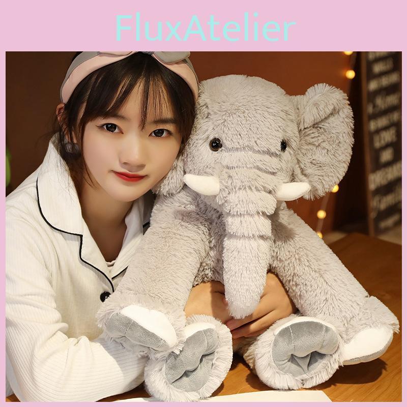 Plush Toy Elephant Long Hair Comfort Doll Simulation Bed Decoration Pillow Throw