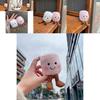 Adorabile Morbido e Creativo Portachiavi a Forma di Bambola Peluche Marshmallow Bicolore per Coppie