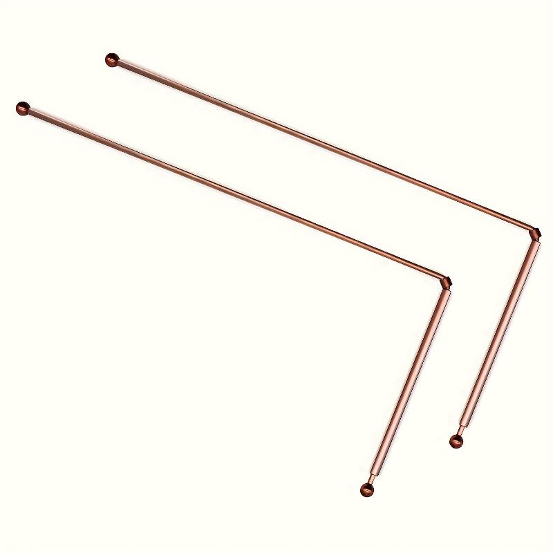 99.9% Pure Copper Dowsing Rods Professional Ghost Hunting Treasure Searching Tool Portable Copper Divining Rod Equipment