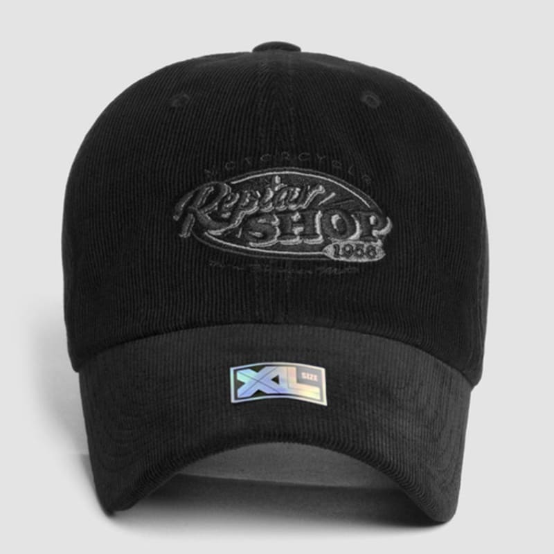 

PLATEAU Oversized Corduroy Ball Cap XL RS CODU CAP BLACK FREE