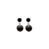 Black Sea Salt Geometric Three-Dimensional Super Flash Pendant Earrings Exquisite Design Cool Sa Elegant Earrings