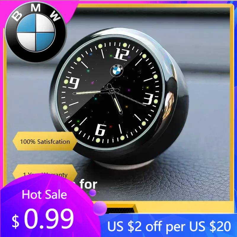 BAGE7 Car Sticker Hot 2026 2025 Hot For BMW Car Interior Parts Mini Clock Watch Auto Electronic Quartz Watch For BMW M E46 E90 E60 F3