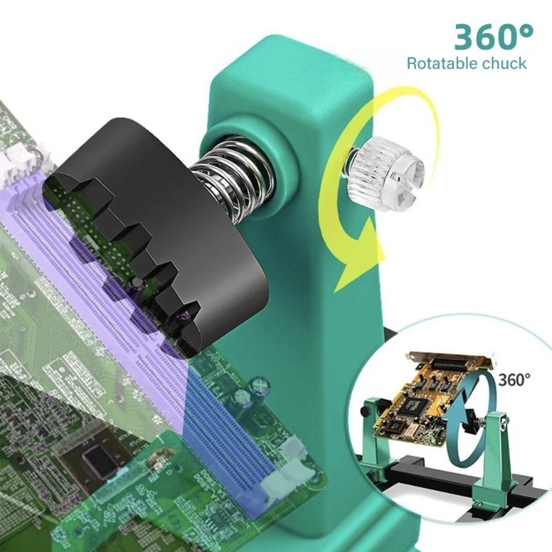 Multifunctional Welding Jig Tool Adjustable Fixing Fixture With Cable Clamp Slip Resistant Base For Electronics Assembly