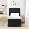 Box Spring Bed with Mattress Black 190 x 90 cm Fabric