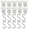 10pcs Outdoor RV Awning Hangers RV Awning Hooks S Shaped Hook Kit Camping Motorhome Tent Rail Hooks Campervan