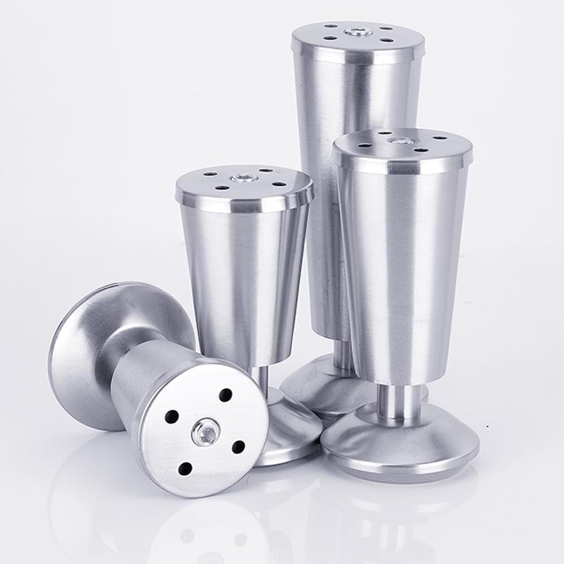 Adjustable Stainless Steel Cup Feet for Cabinets, Coffee Tables, Sofas, and Bathroom Cabinets